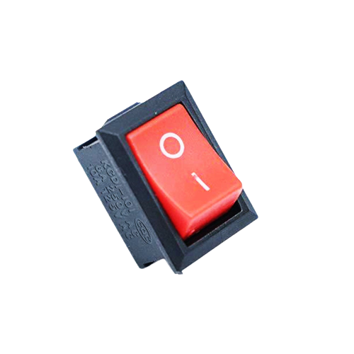 6A 250V AC SPST ON-OFF Mini Red Switch